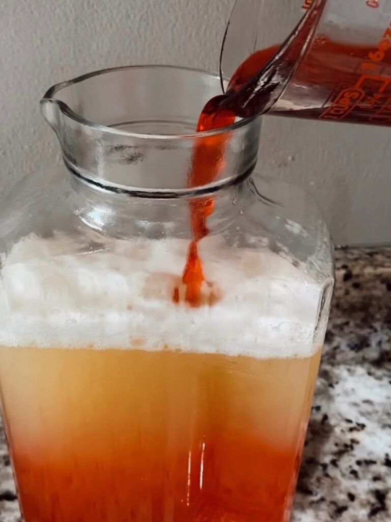 mocktails with friends, caribbean sunset in the mix