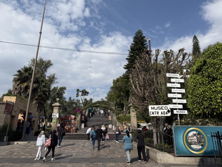 Walking around the area where the Basilica of Our Lady of Guadalupe is