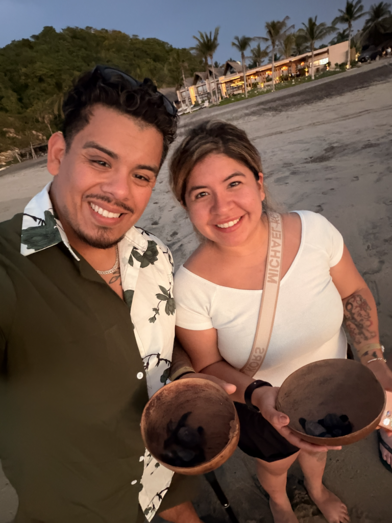 Ventanilla beach in Puerto Escondido, turtle liberation in Oaxaca, Mexico