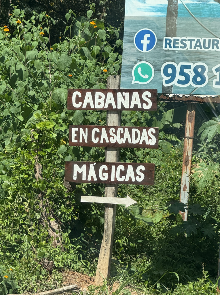 Walking the trails of the Biosfera in Huatulco, Oaxaca in Mexico, going to Cascadas