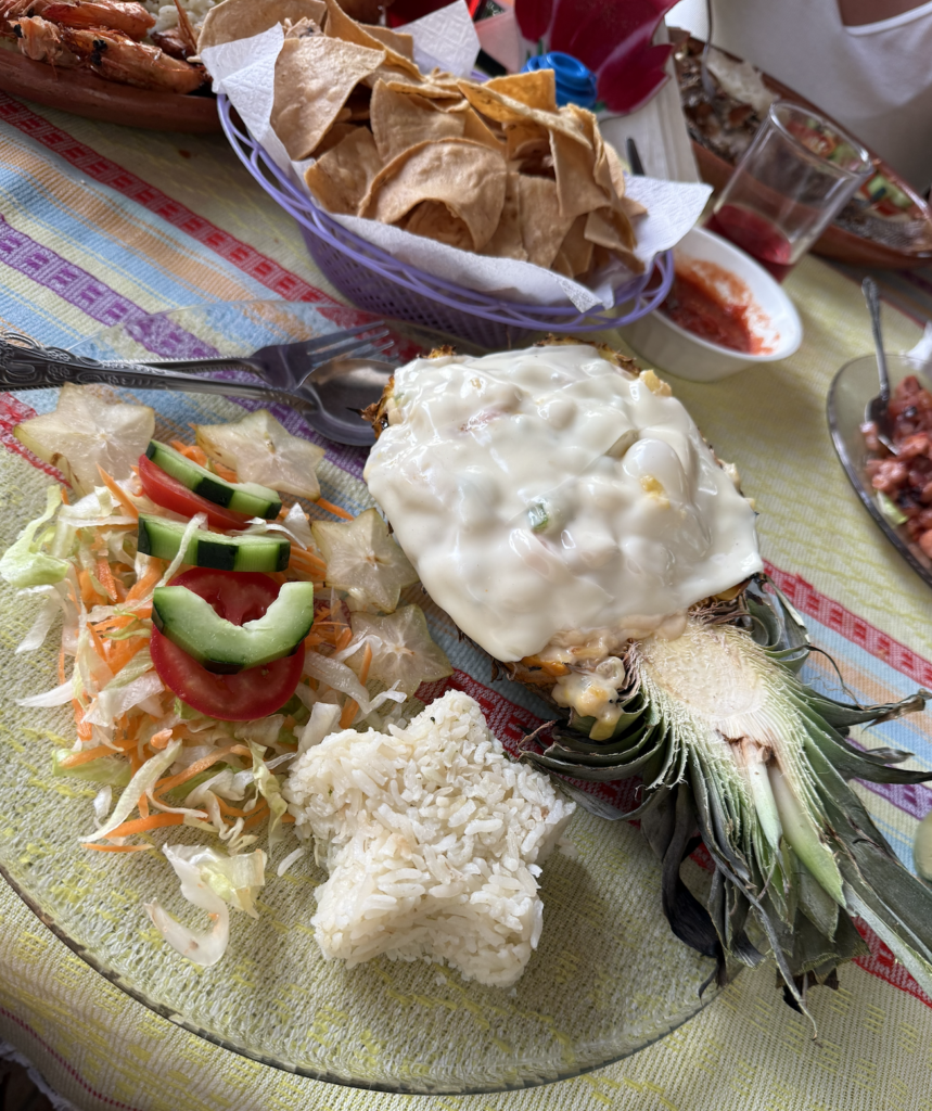 Restaurant in Ventanilla Island in Oaxaca, Mexico